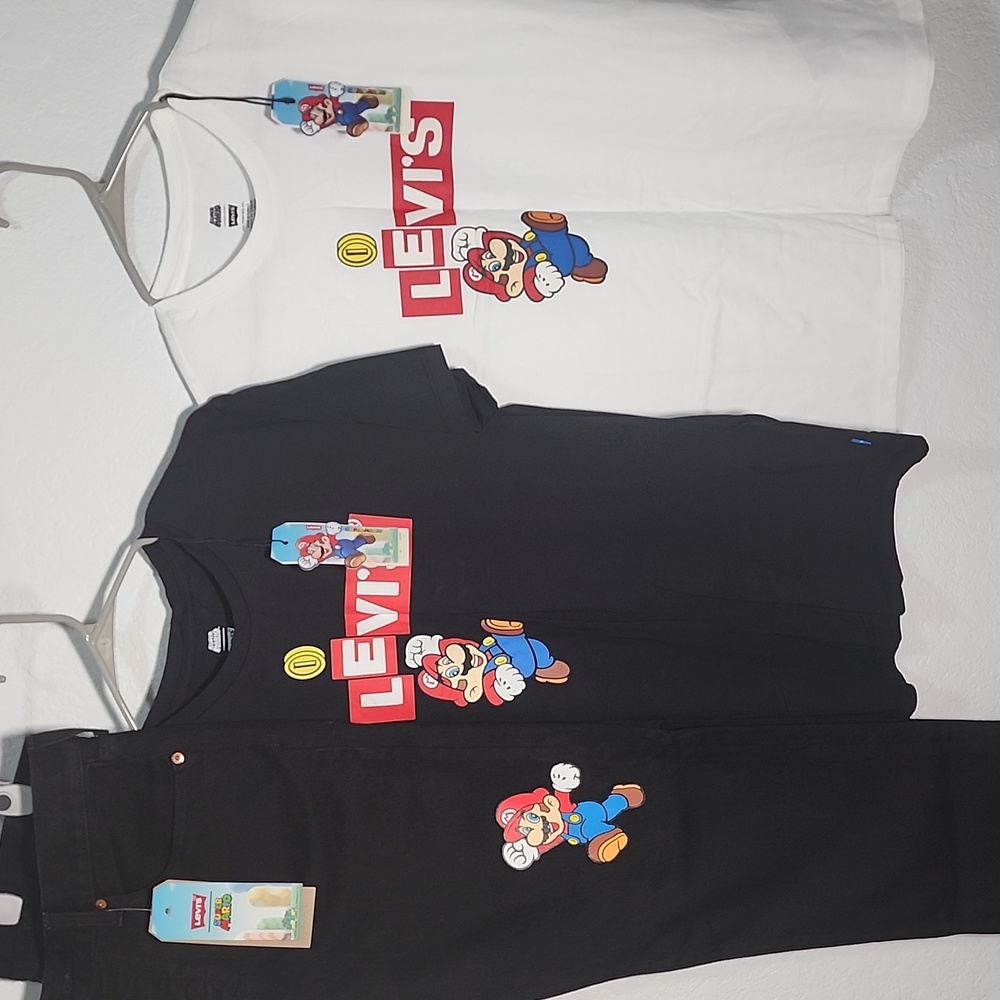 Levi's X Super Mario Collaboration Gear...all NWT...Super Dope!! Three Pieces!!